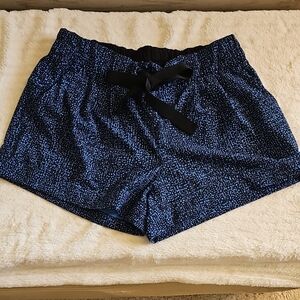 lululemon athletica Blue and Black Athletic Shorts